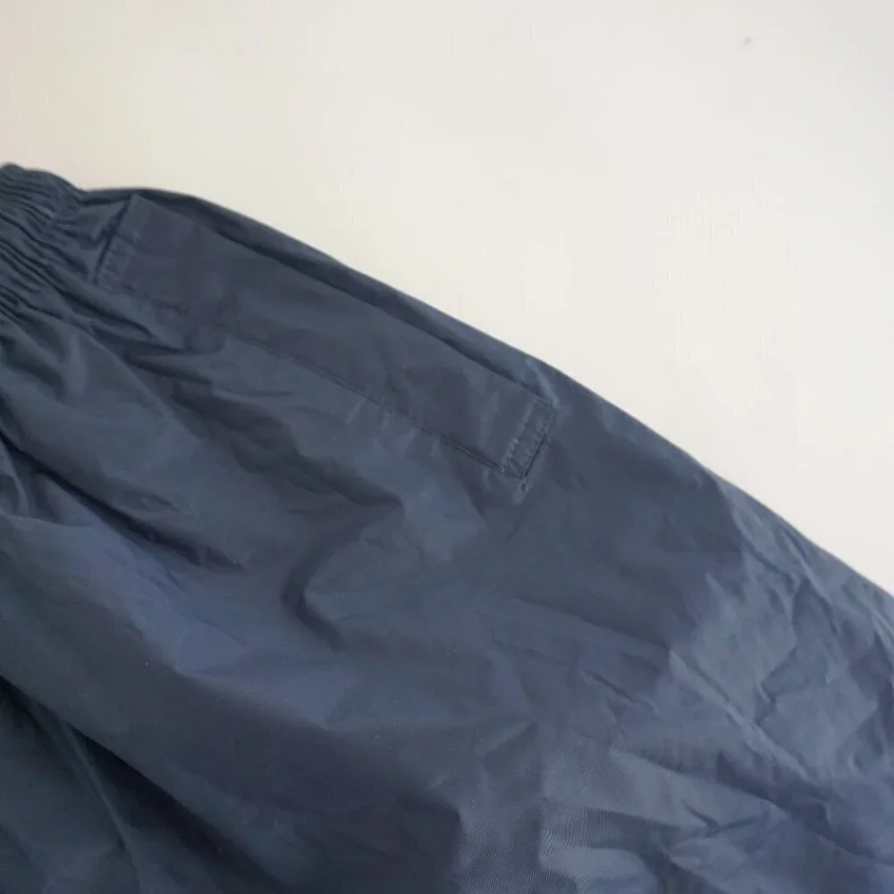 Vintage Wetskins Navy 100% Nylon Pvc Backing Waterproof Elastic Waist Pants XL - Picture 7 of 9